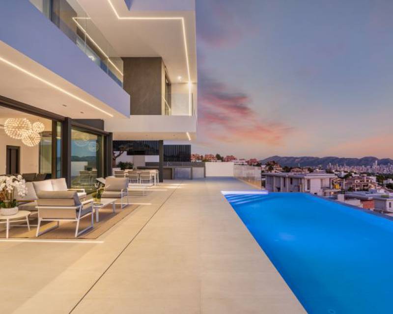 En venta Villa independiente contemporánea de nueva construcción, Finestrat, Alicante, Comunidad Valenciana, España